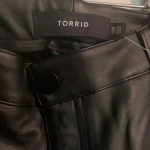 BNWTTorrid brand leather (pleather) moto pants 16R